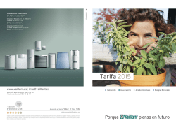 Catalogo tarifa Vaillant Mar-2015