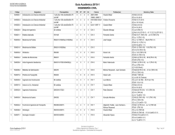 Gu&iacute;a Acad&eacute;mica 2015-1 INGENIER&Iacute;A CIVIL