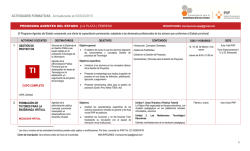 Grilla de actividades