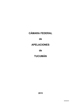 CÁMARA FEDERAL - Ministerio de Justicia y Derechos Humanos