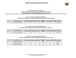 cronograma de entrevistas 05/03/2015