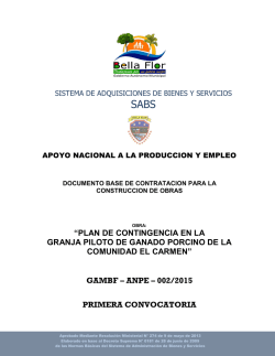 Documento Base de Contratacion - Sistema de Contrataciones