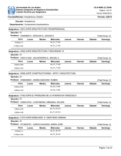horarios de arquitectura a-2015