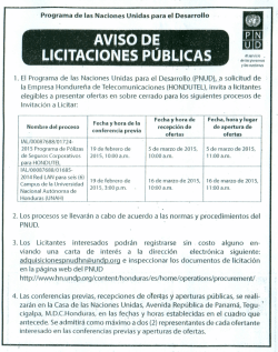 Licitaciones Públicas IAL/00087688/01724-2015