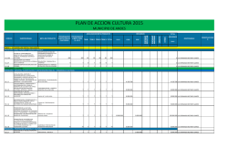 PLAN DE ACCION CULTURA 2015