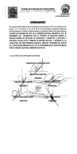 acuerdo acu·cecen/02/269 /2015, de la comisión electoral, mediante