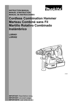 Cordless Combination Hammer Marteau Combiné sans Fil