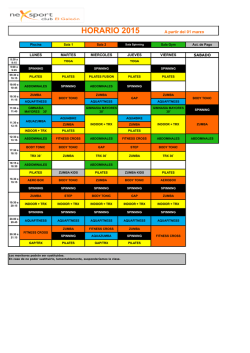 HORARIO 2015 - Nexsport Club El Galeón