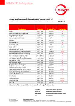 Documento Lonja de Cereales 09-2014