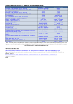 Listado de OIACs en Bucaramanga y Floridablanca