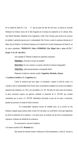 En la ciudad de Santa Fe, a los 13 días de junio del año dos mil