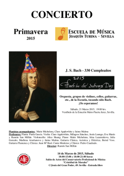 programa Primavera 2015
