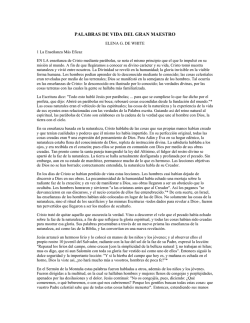 PALABRAS DE VIDA DEL GRAN MAESTRO