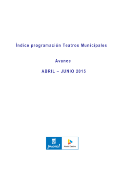 Avance de programación