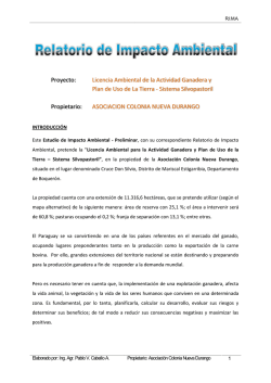 RELATORIO DE IMPACTO AMBIENTAL