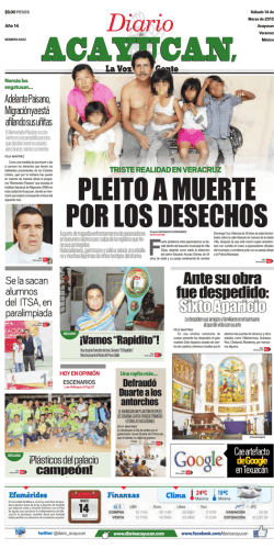 edición impresa - Diario de Acayucan