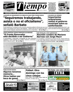 &ldquo;Seguiremos trabajando, asista o no el oficialismo&rdquo;, se&ntilde;al&oacute; Barbato