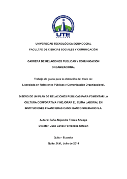 Entrevistada - Repositorio UTE - Universidad Tecnol&oacute;gica Equinoccial