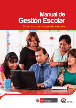 Gesti&oacute;n Escolar - Ministerio de Educaci&oacute;n del Per&uacute;