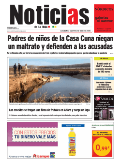 NDLR - 10 marzo 2015 - Noticias de La Rioja