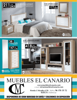 Cat&aacute;logo PDF - Muebles El Canario
