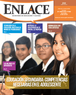 educación secundaria: competencias necesarias en el adolescente