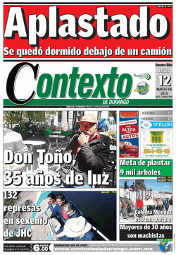 12/03/2015 - Contexto de Durango