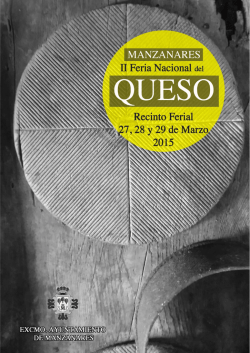 Dosier Feria Nacional del Queso - Objetivo Castilla