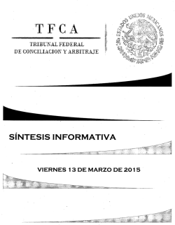 T F C A - Tribunal Federal de Conciliación y Arbitraje