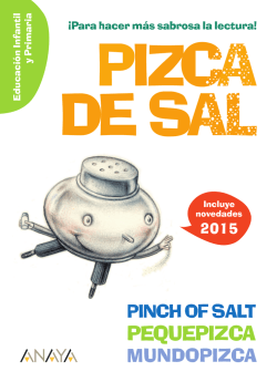 Pizca de Sal. Catálogo 2015