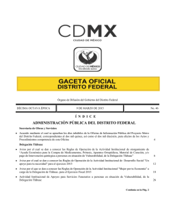 administración pública del distrito federal