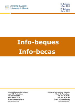 Becas y Ayudas - Universidad de Alicante