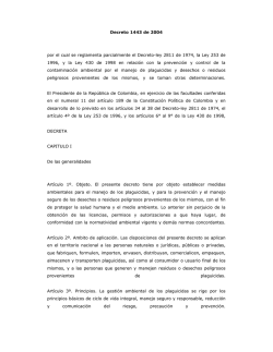 Decreto 1443 de 2004 por el cual se reglamenta