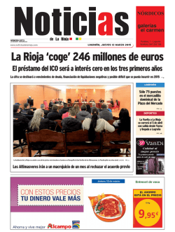 NDLR - 12 marzo 2015 - Noticias de La Rioja