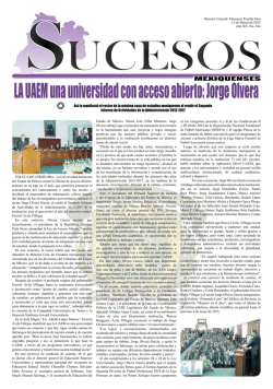 LA UAEM una universidad con acceso abierto: Jorge