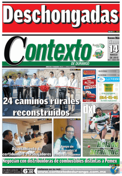 24 caminos rurales reconstruidos