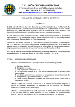 C. F. UNIÓN DEPORTIVA BENICALAP