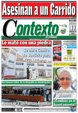 11/03/2015 - Contexto de Durango