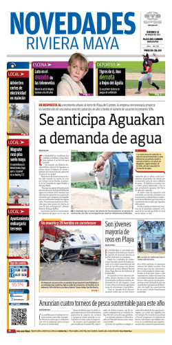 Se anticipa Aguakan a demanda de agua