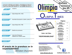 gaceta semanal - Instituto Olimpia