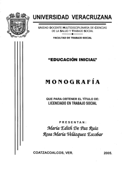 monografia - Repositorio Institucional de la Universidad Veracruzana