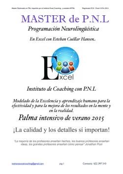 Master PNL Intensivo programa curso 2015 pages