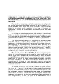 Orden modificación 3331