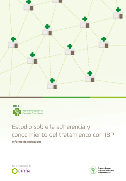 Estudio sobre la adherencia y conocimiento del tratamiento con IBP