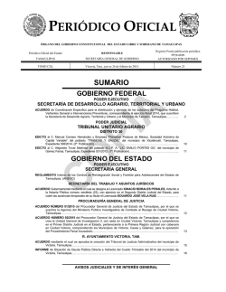 ACUERDO N&Uacute;MERO 01/2015 del Procurador