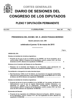 N&uacute;m. 267 - Congreso de los Diputados