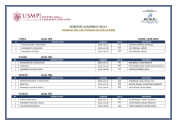 Horarios de clase 2015-I