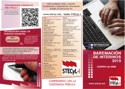 Baremaci&oacute;n Interinidades EEMM - Sindicato Trabajadores de la