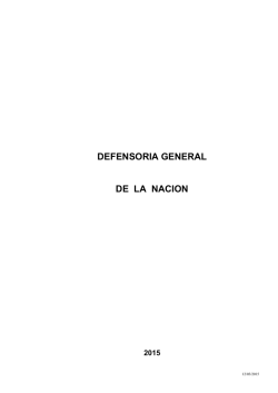 defensoria general - Ministerio de Justicia y Derechos Humanos