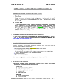 informacion para postulantes ingresantes